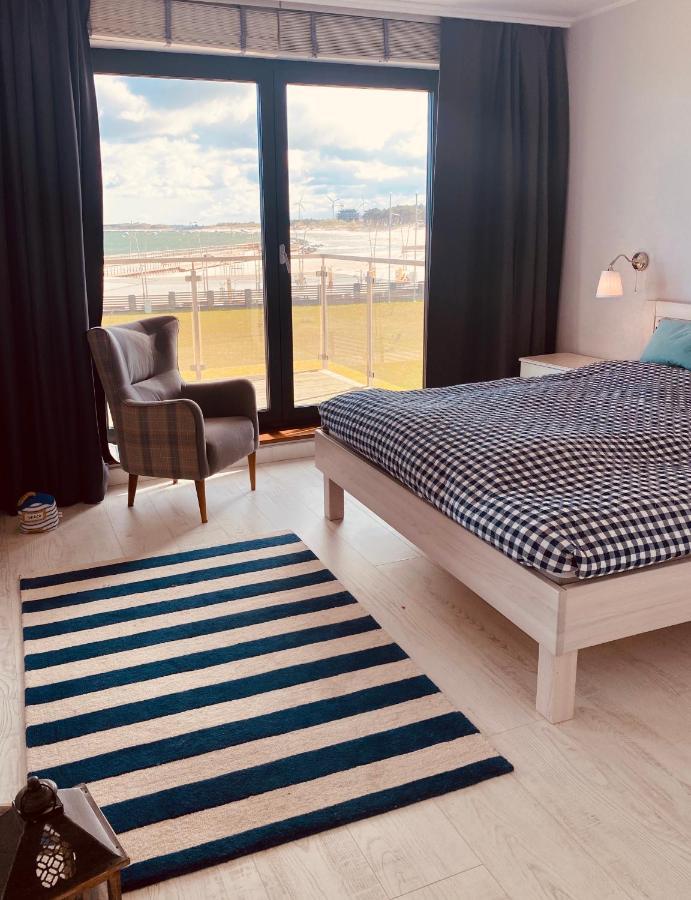 Apartament Blekitny Przy Latarni Ujście-Darłowskie Exteriör bild