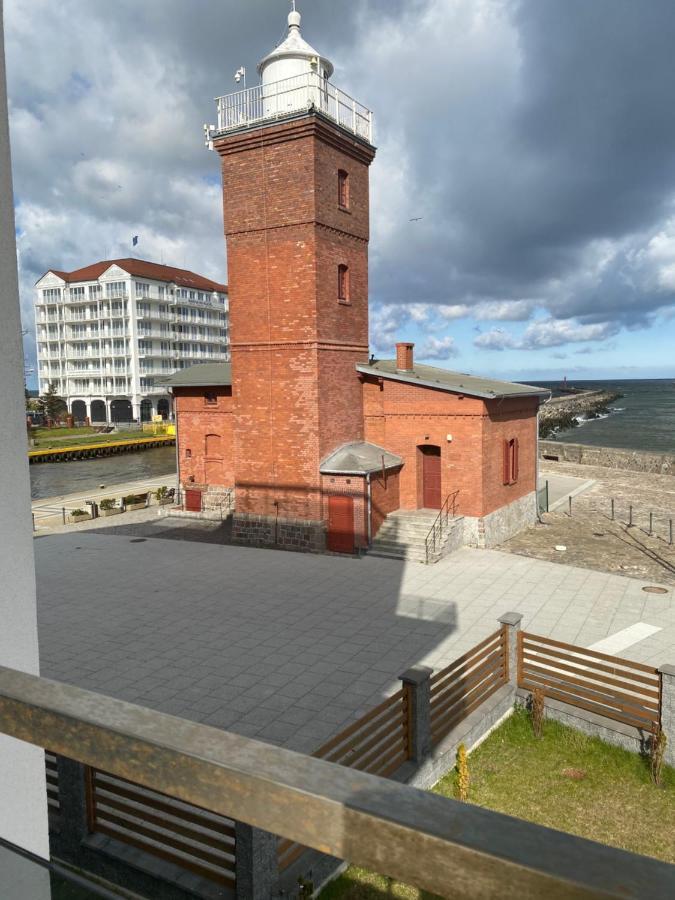 Apartament Blekitny Przy Latarni Ujście-Darłowskie Exteriör bild