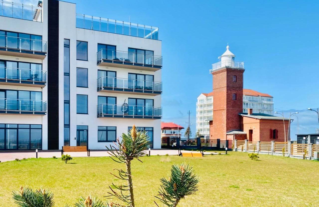Apartament Blekitny Przy Latarni Ujście-Darłowskie Exteriör bild